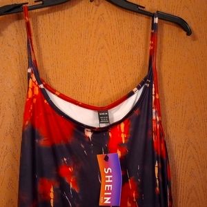 Extra large fitted maxi dress